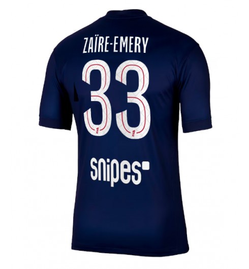 Paris Saint-Germain Warren Zaire-Emery #33 Domácí Dres 2025-26 Krátký Rukáv Paris Saint-Germain Warren Zaire-Emery #33 Domácí Dres 2025-26 Krátký Rukáv